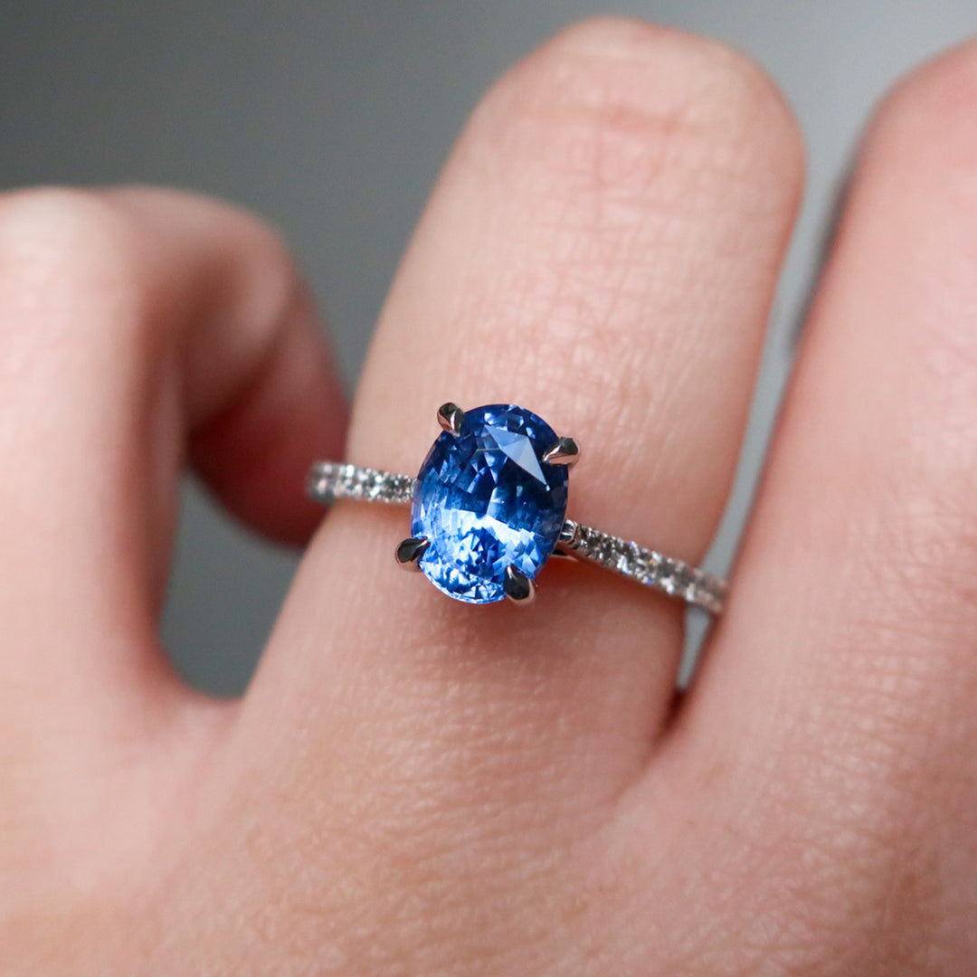 The Symphony Blue Sapphire Ring