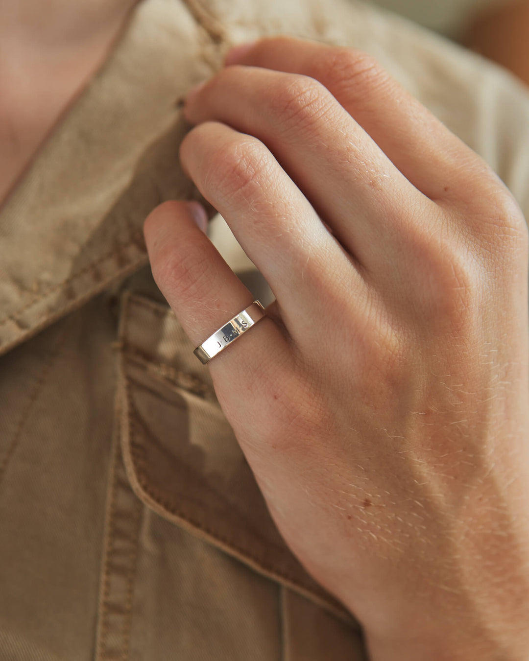 Personalised Muse Band Ring