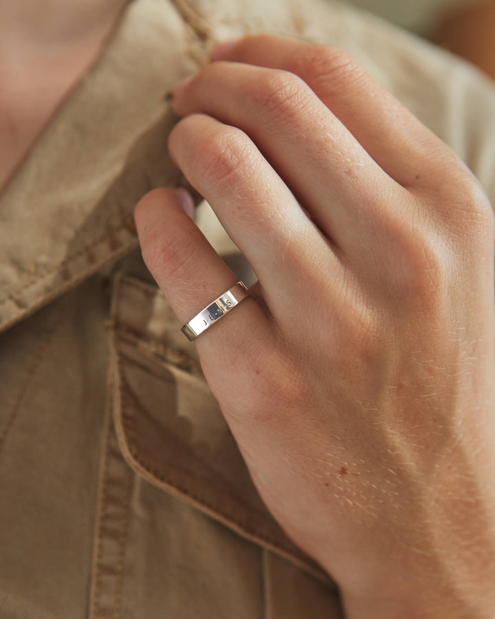 Personalised Muse Band Ring