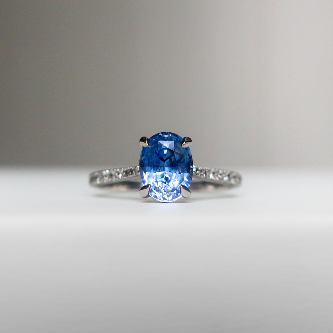 The Symphony Blue Sapphire Ring