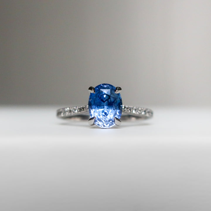 The Symphony Blue Sapphire Ring