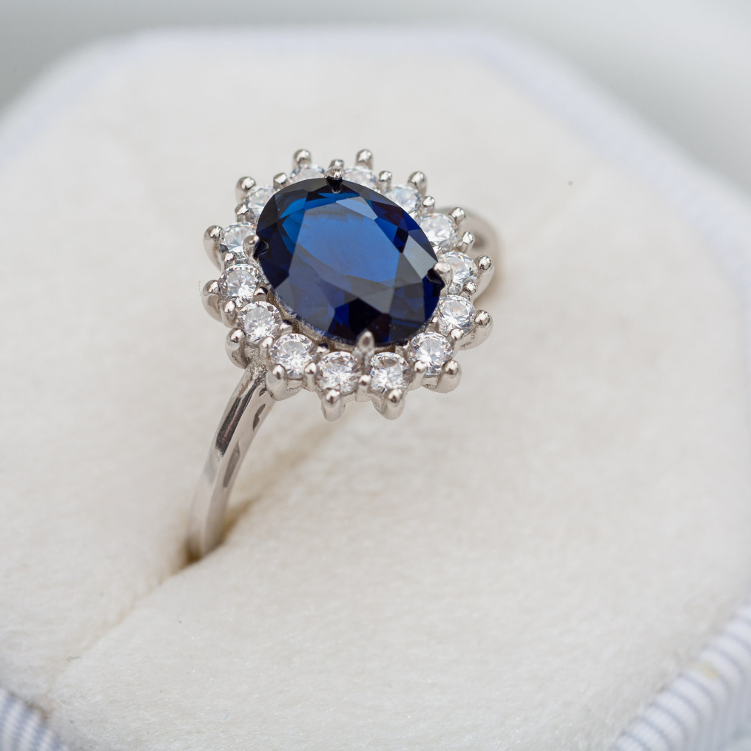 PRINCESS DIANA RING - PURE SILVER
