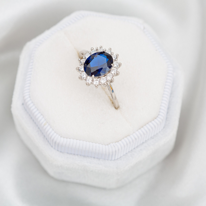 PRINCESS DIANA RING - PURE SILVER