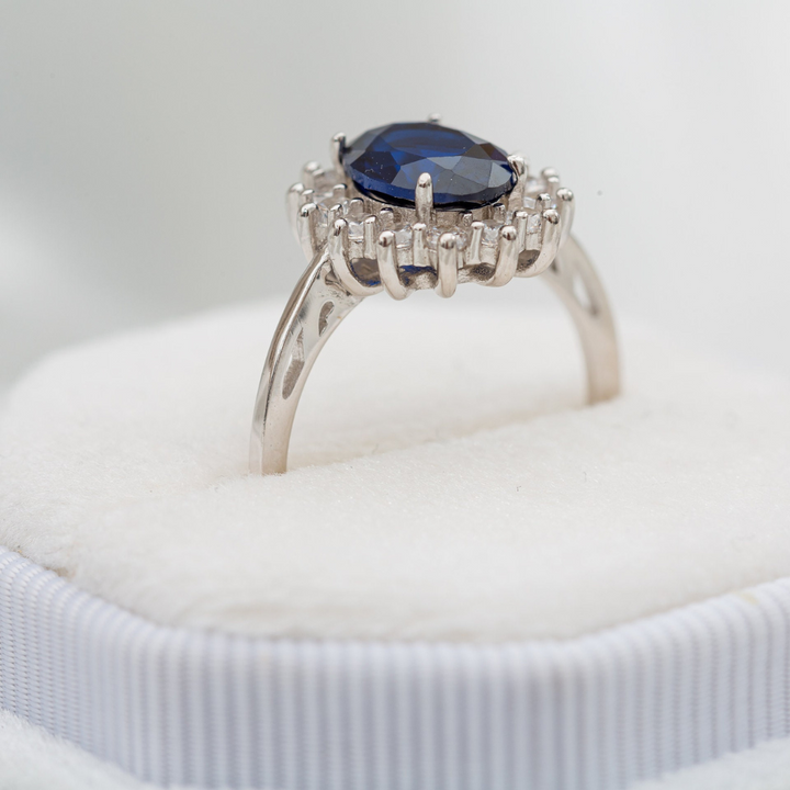 PRINCESS DIANA RING - PURE SILVER