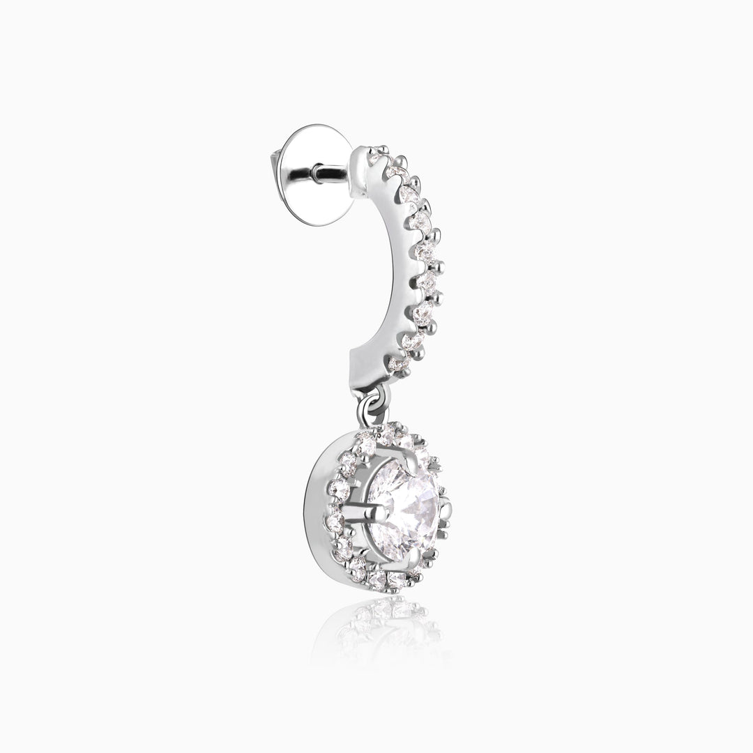 Silver Drizzle Drop Set with Link Chain