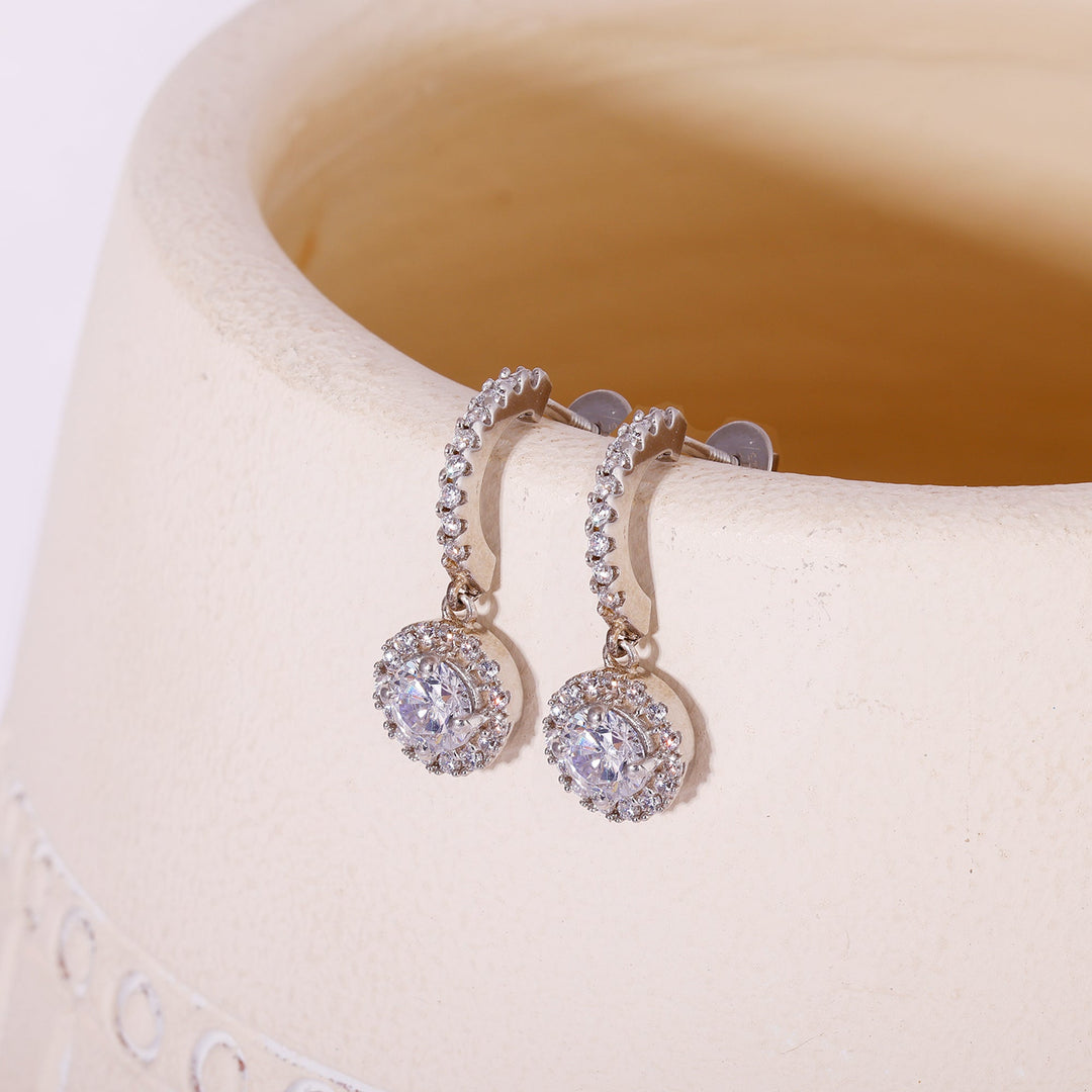 Silver Drizzle Drop Set with Link Chain