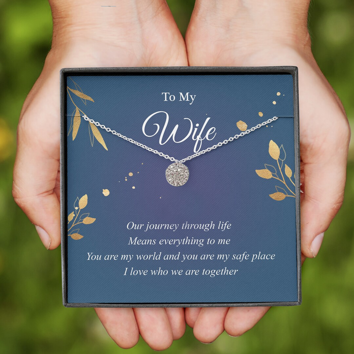 To My Wife - Alluring One Diamond Necklace | Gift Pack