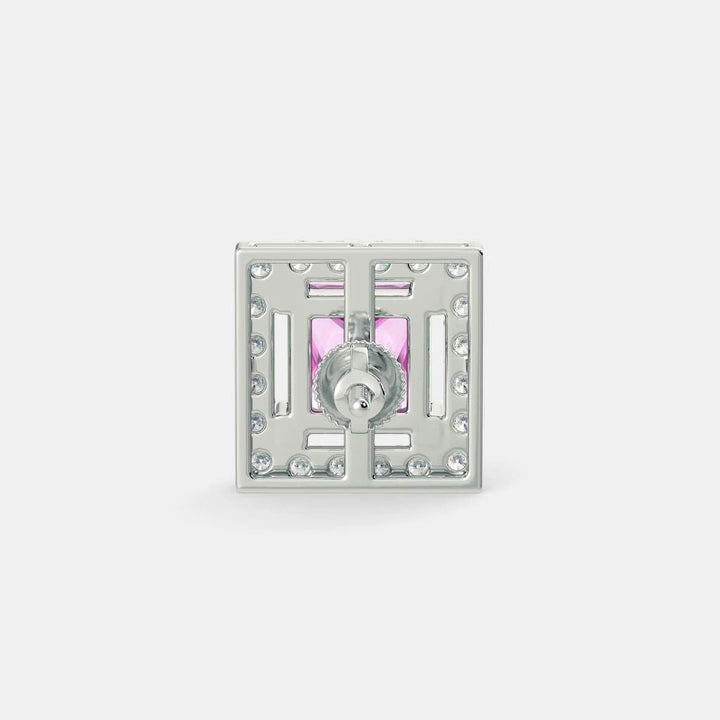 SERENA PINK SAPPHIRE STUDS - 925 SILVER - SENSATION Pakistan