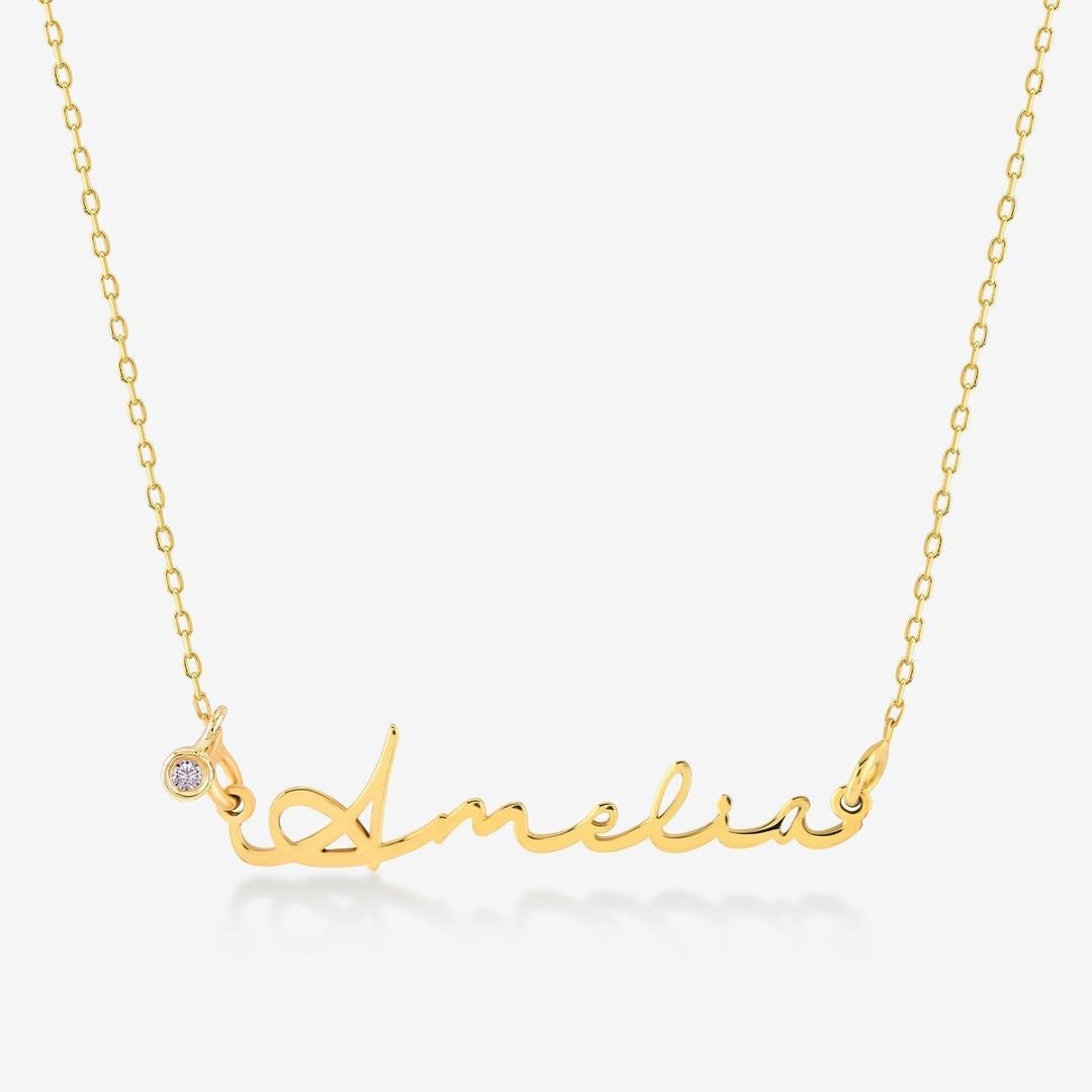 SIGNATURE Diamond Name Necklace - SENSATION Pakistan