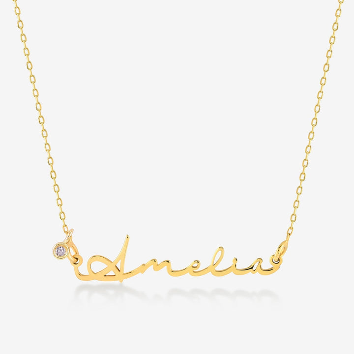 SIGNATURE Diamond Name Necklace - SENSATION Pakistan