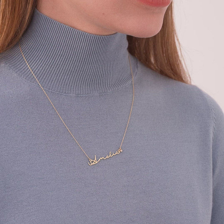 SIGNATURE Diamond Name Necklace - SENSATION Pakistan