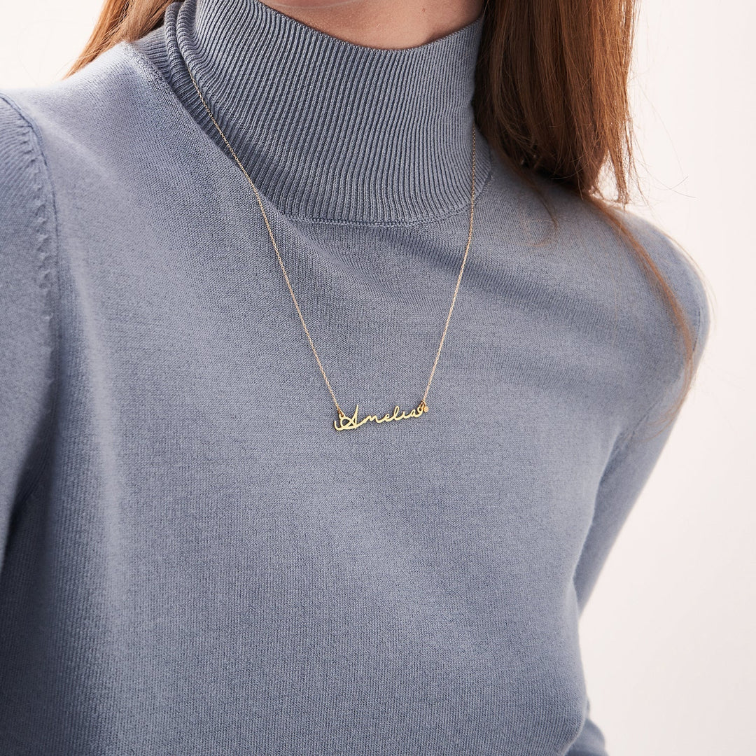 SIGNATURE Diamond Name Necklace - SENSATION Pakistan