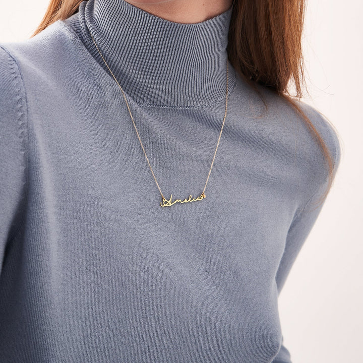 SIGNATURE Diamond Name Necklace - SENSATION Pakistan