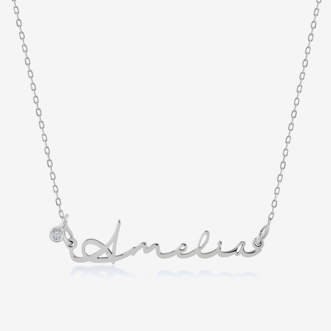 SIGNATURE Diamond Name Necklace - SENSATION Pakistan
