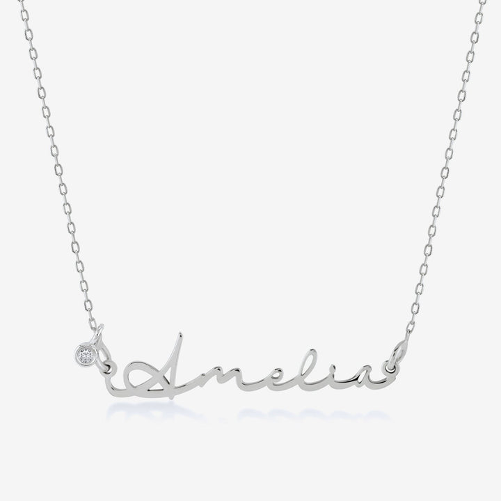 SIGNATURE Diamond Name Necklace - SENSATION Pakistan