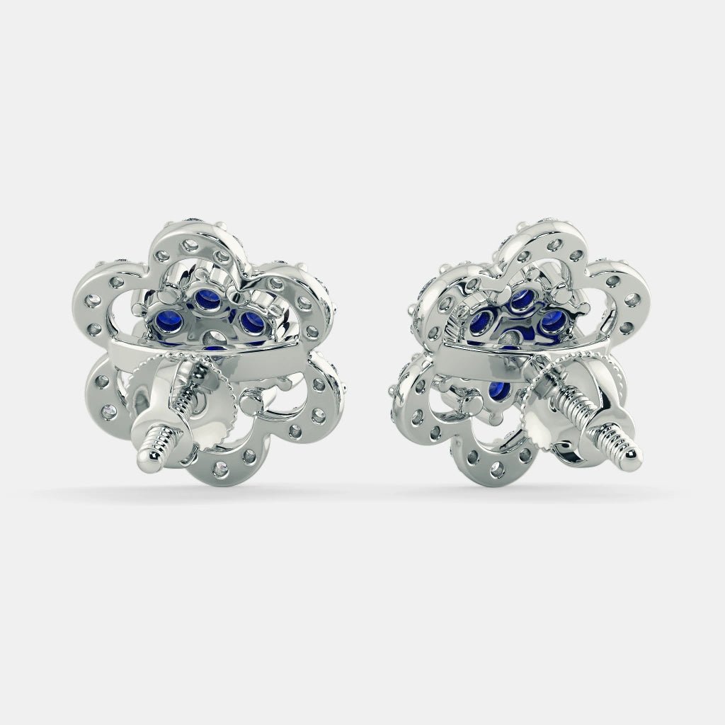 SOPHIN DIAMOND EARRINGS- 925 SILVER - SENSATION Pakistan