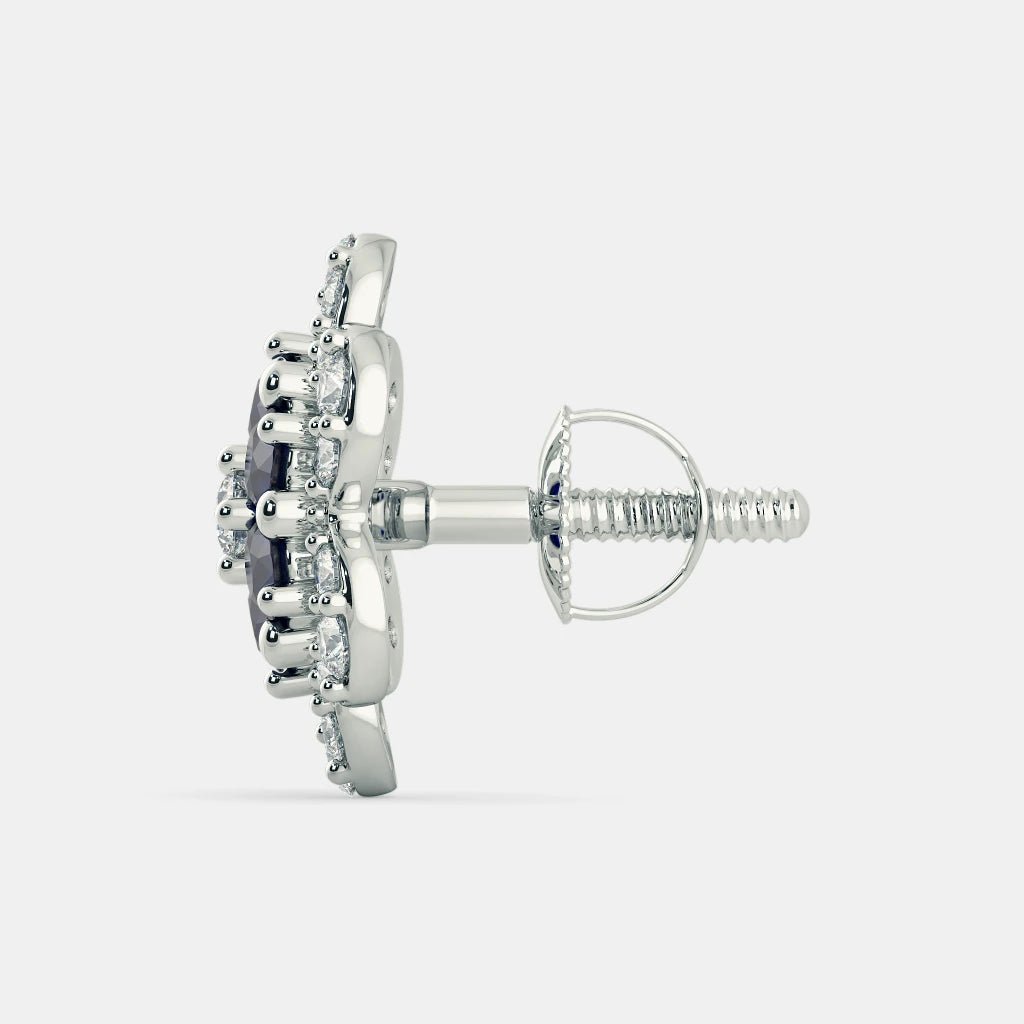 SOPHIN DIAMOND EARRINGS- 925 SILVER - SENSATION Pakistan