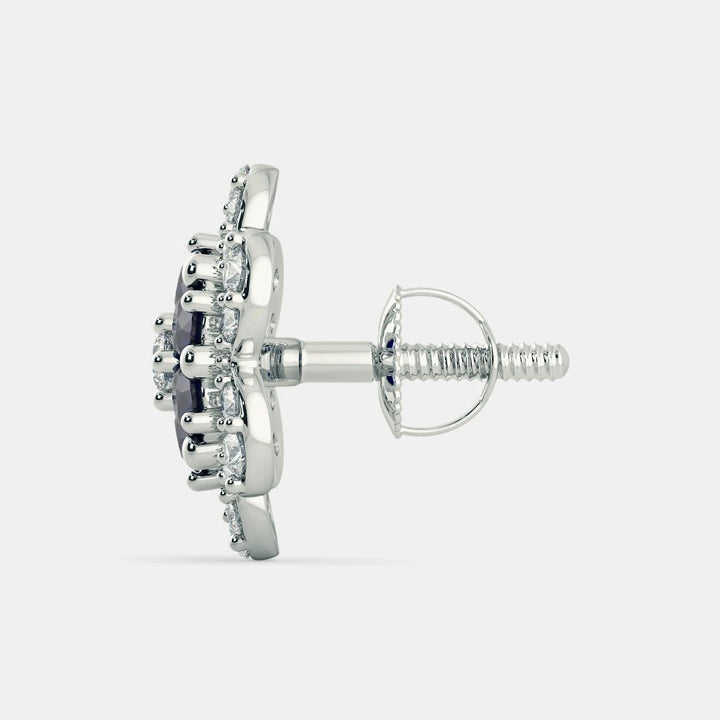 SOPHIN DIAMOND EARRINGS- 925 SILVER - SENSATION Pakistan