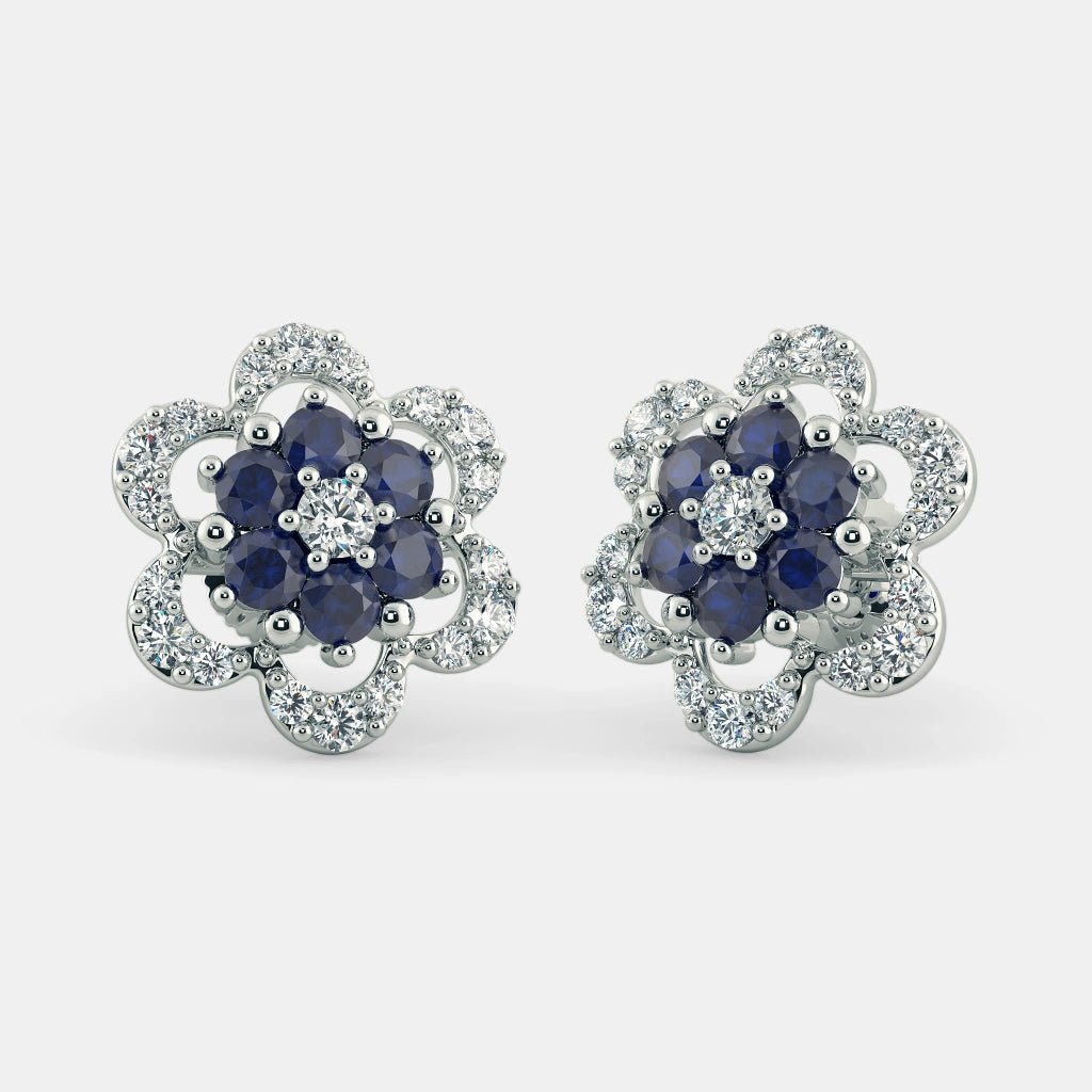 SOPHIN DIAMOND EARRINGS- 925 SILVER - SENSATION Pakistan