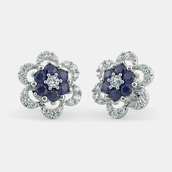 SOPHIN DIAMOND EARRINGS- 925 SILVER - SENSATION Pakistan