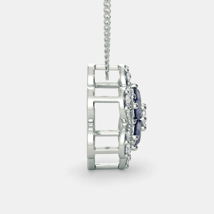 Sophin Diamond Necklace - 925 Silver - SENSATION Pakistan