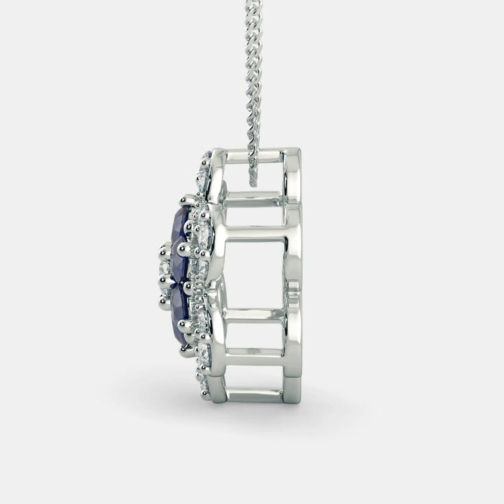 Sophin Diamond Necklace - 925 Silver - SENSATION Pakistan