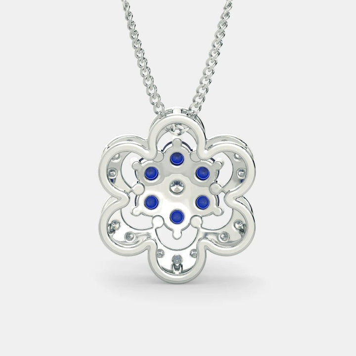 Sophin Diamond Necklace - 925 Silver - SENSATION Pakistan