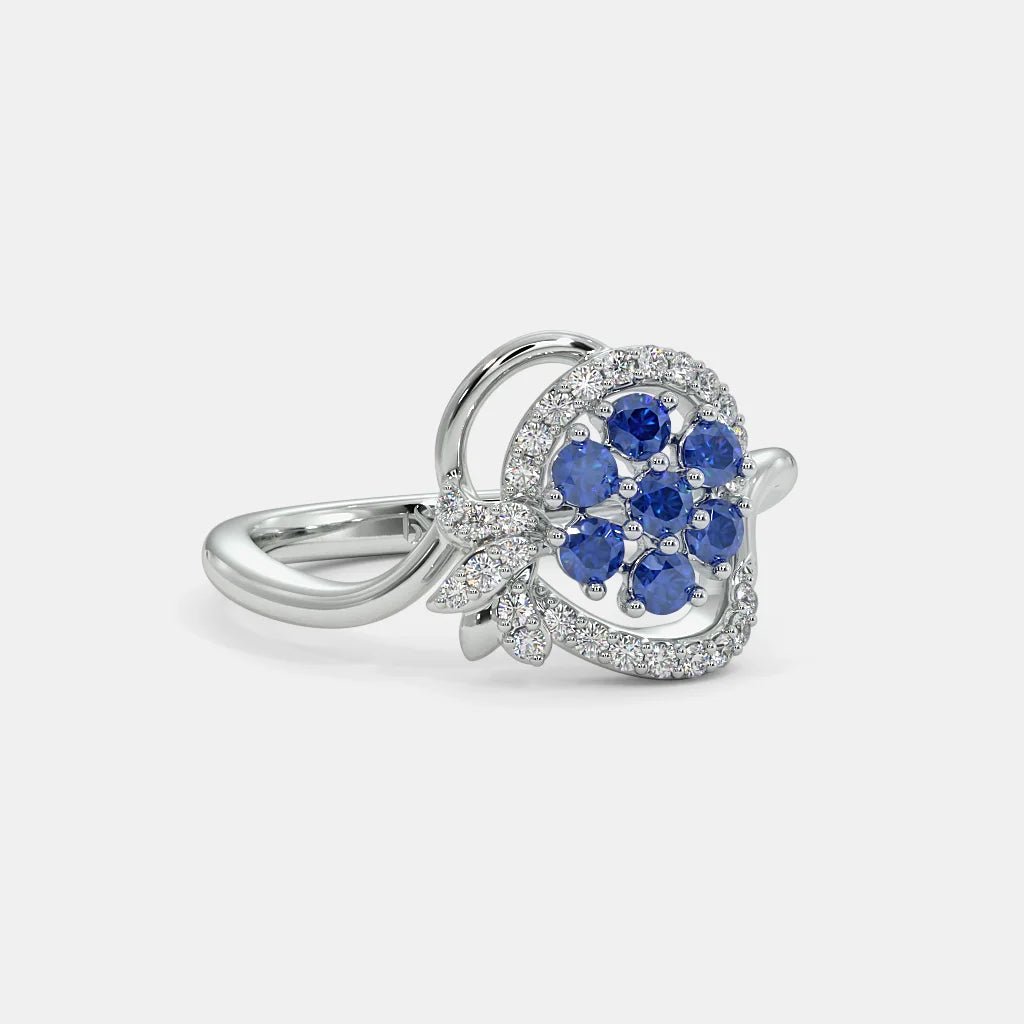 Sophin Diamond Ring- 925 Silver - SENSATION Pakistan