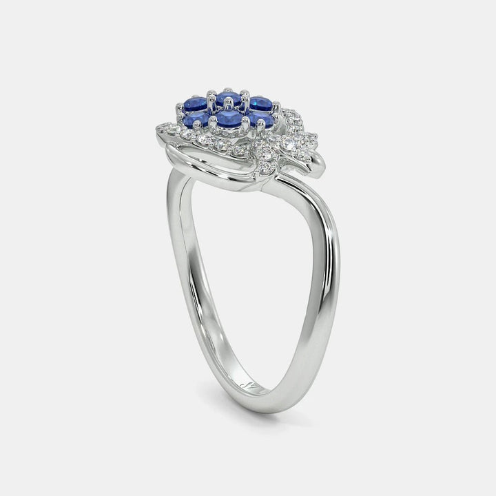 Sophin Diamond Ring- 925 Silver - SENSATION Pakistan