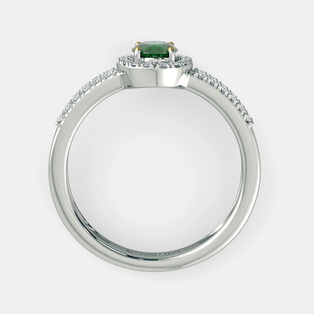 THE ATLANTIS EMERALD RING - 925 SILVER - SENSATION Pakistan