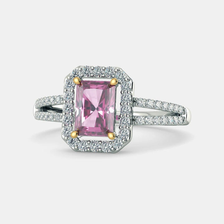 THE SERENA PINK SAPPHIRE RING - 925 SILVER - SENSATION Pakistan