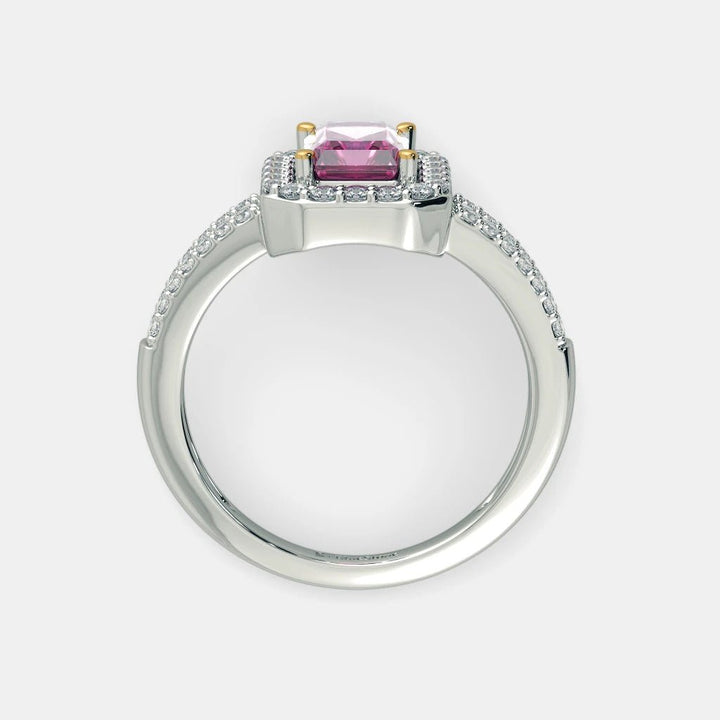 THE SERENA PINK SAPPHIRE RING - 925 SILVER - SENSATION Pakistan