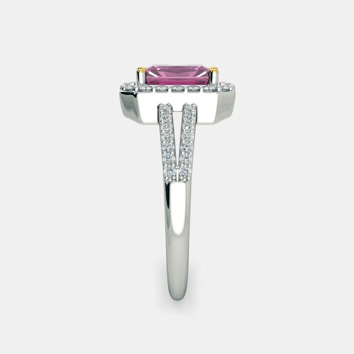 THE SERENA PINK SAPPHIRE RING - 925 SILVER - SENSATION Pakistan